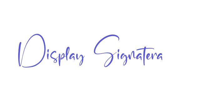 Display Signatera Font