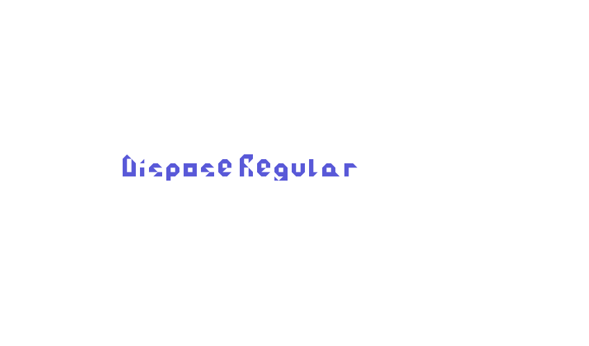 Dispose Regular Font Download