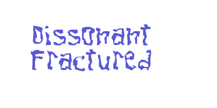 Dissonant Fractured Font Download