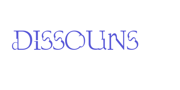 Dissouns font free