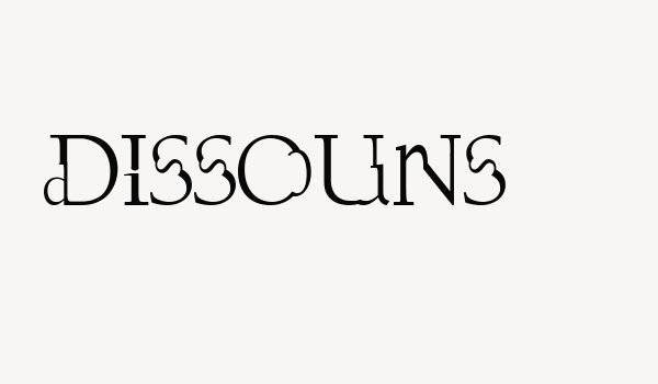 Dissouns Font