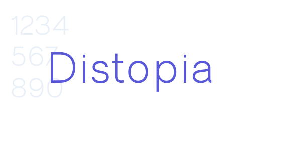 Distopia font free