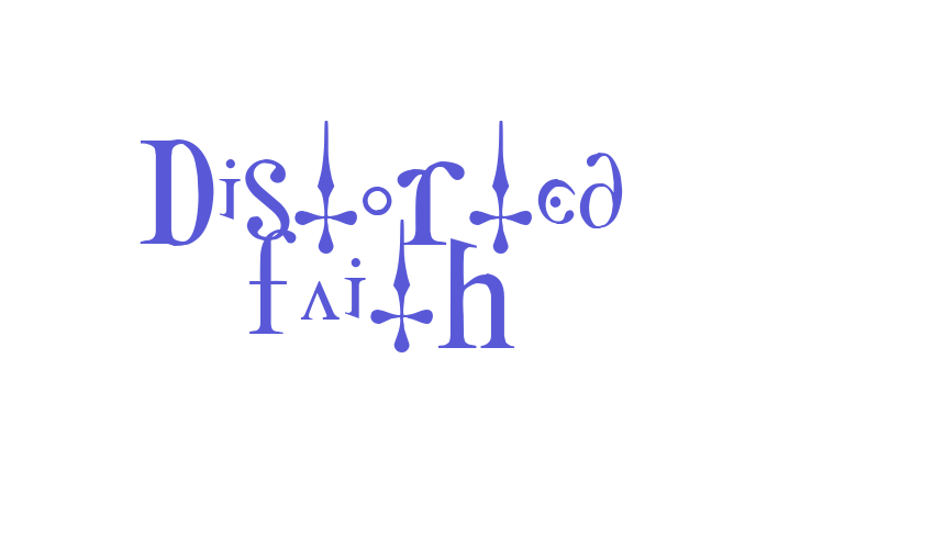 Distorted Faith Font