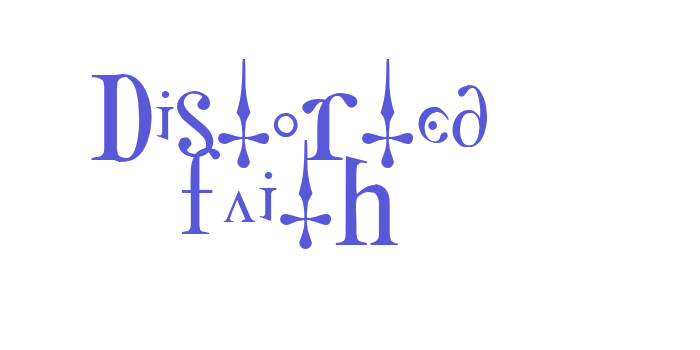 Distorted Faith Font Download