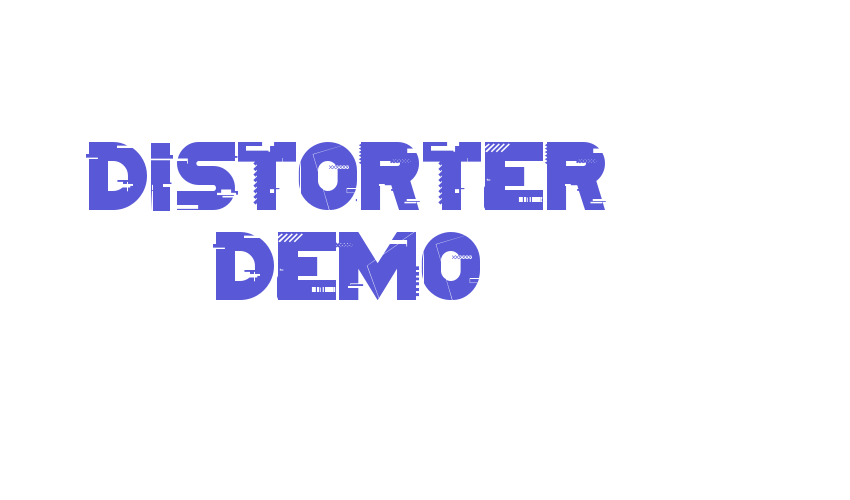 Distorter Demo Font Download