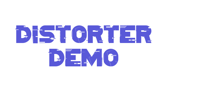 Distorter Demo Font Download