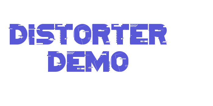 Distorter Demo Font