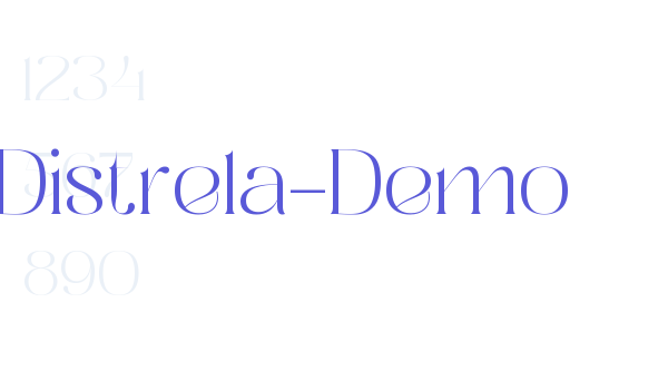 Distrela-Demo font free