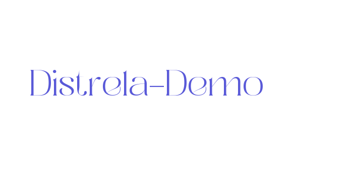 Distrela-Demo Font Download