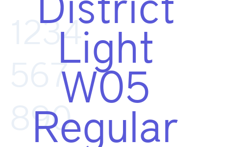 District Light W05 Regular Font Download