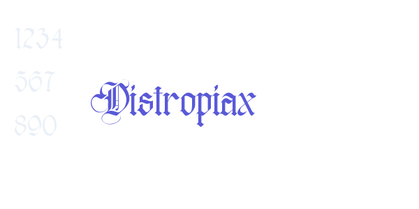 Distropiax font free