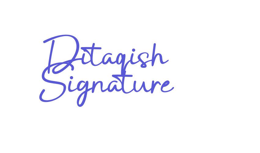 Ditaqish Signature Font Download