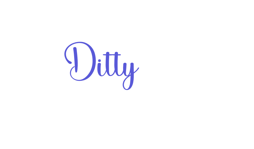 Ditty Font