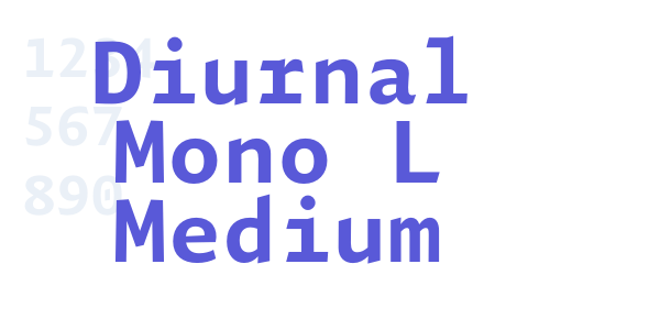 Diurnal Mono L Medium font free