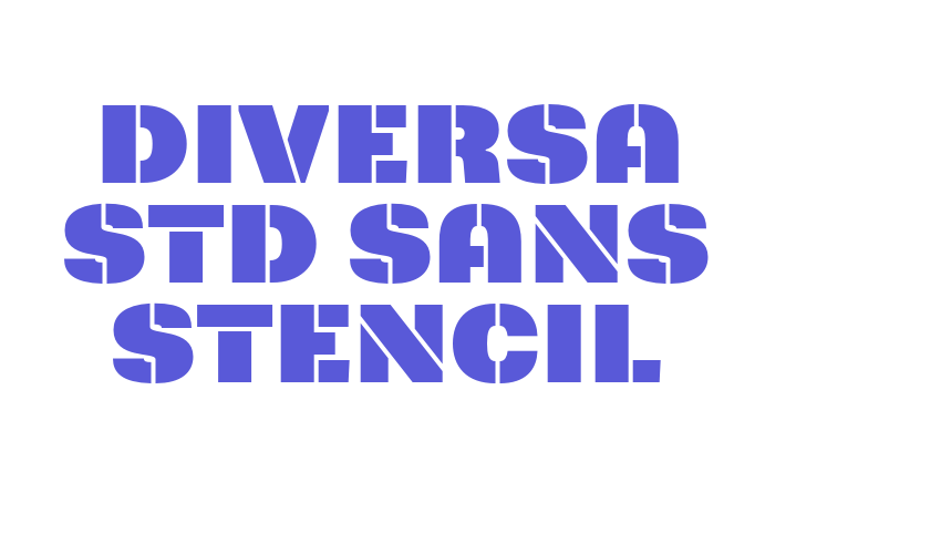 Diversa Std Sans Stencil Font Download