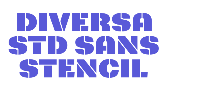 Diversa Std Sans Stencil Font Download