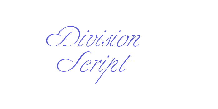 Division Script Font Download