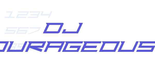 Dj Courageous font free