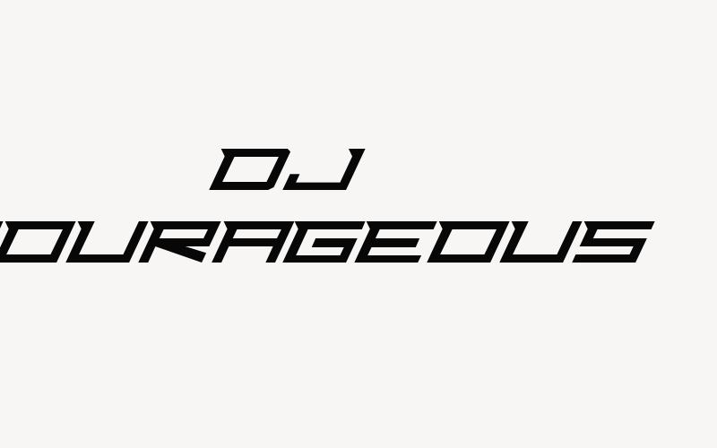 Dj Courageous Font