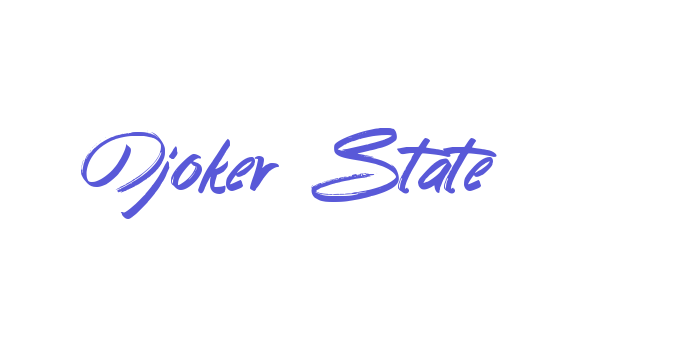 Djoker State Font Download