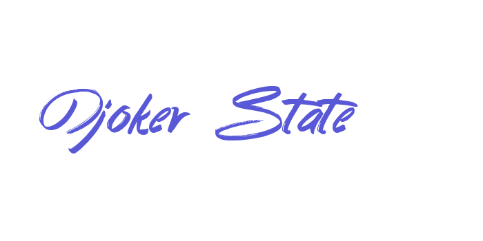 Djoker State Font