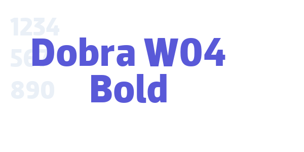 Dobra W04 Bold font free