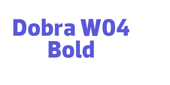 Dobra W04 Bold Font