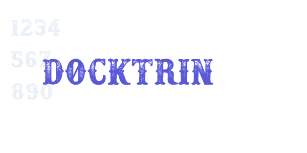 Docktrin font free