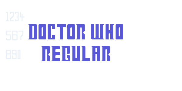 Doctor Who Regular font