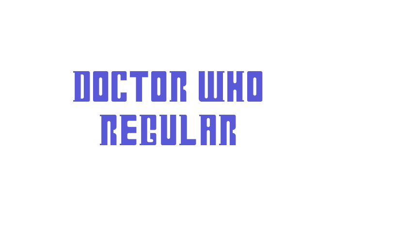 Doctor Who Regular Font Download