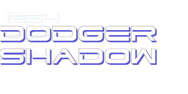 Dodger Shadow font free