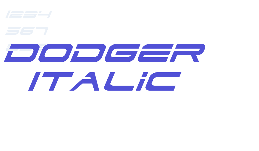 Dodger Italic-font-download