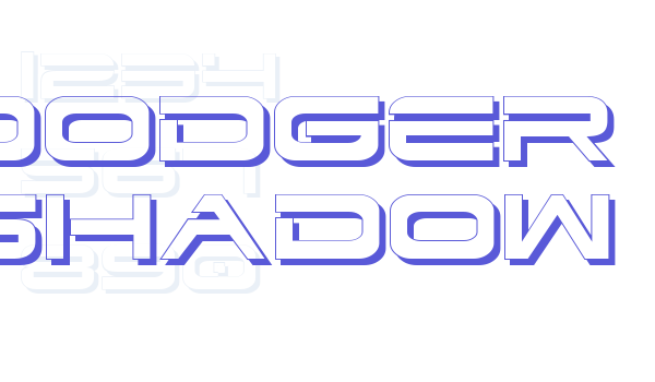 Dodger Shadow Font