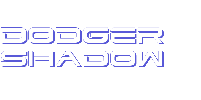 Dodger Shadow Font Download