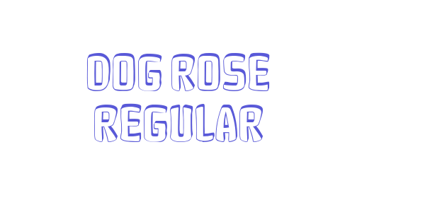 Dog Rose Regular font free