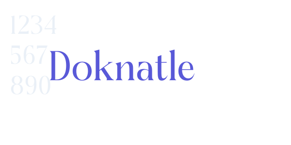 Doknatle font free