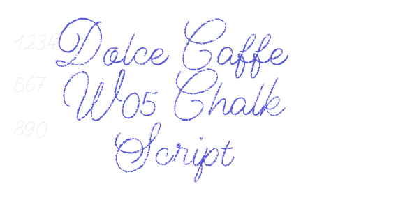 Dolce Caffe W05 Chalk Script font free