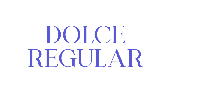 Dolce Regular Font Download