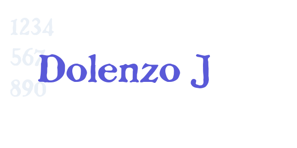 Dolenzo J font free