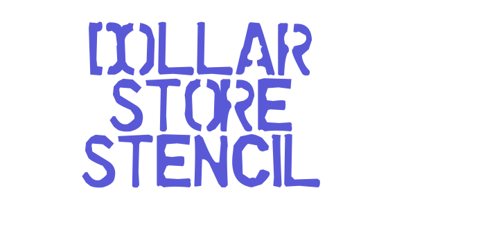 Dollar Store Stencil Font Download