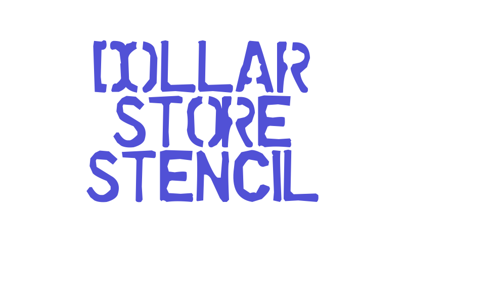 Dollar Store Stencil-font-download