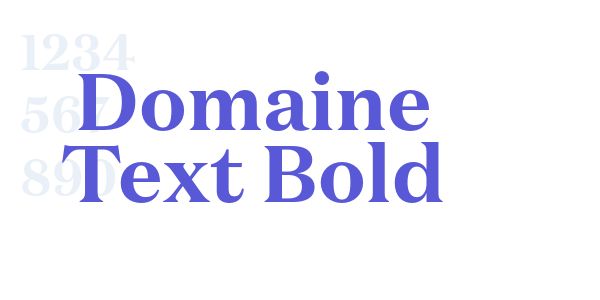 Domaine Text Bold font free