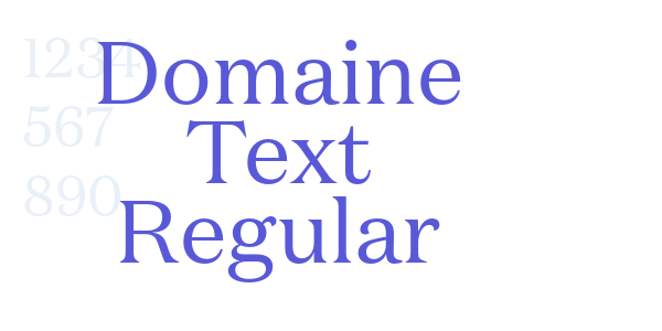 Domaine Text Regular font free