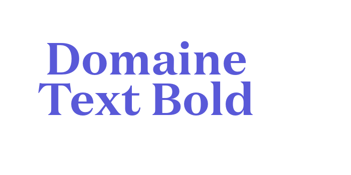 Domaine Text Bold Font Download