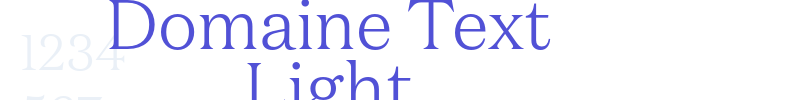 Domaine Text Light-font