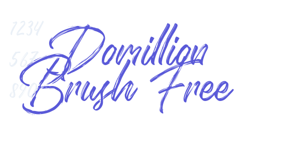 Domillion Brush Free font free