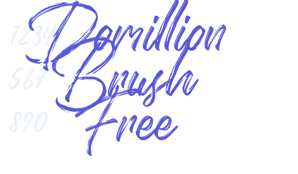 Domillion Brush Free font free