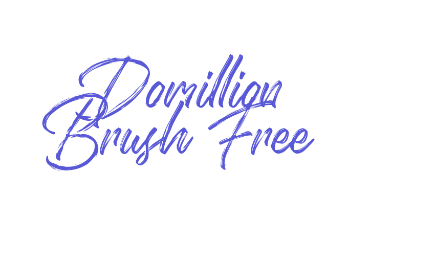 Domillion Brush Free Font