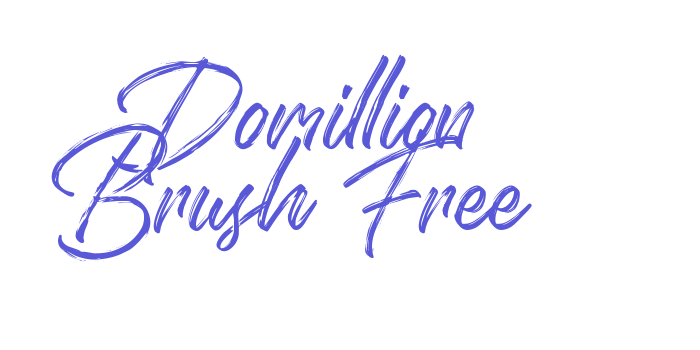 Domillion Brush Free Font Download