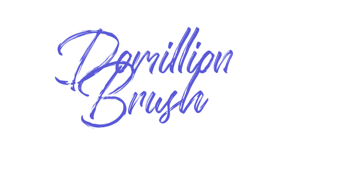 Domillion Brush Font Download